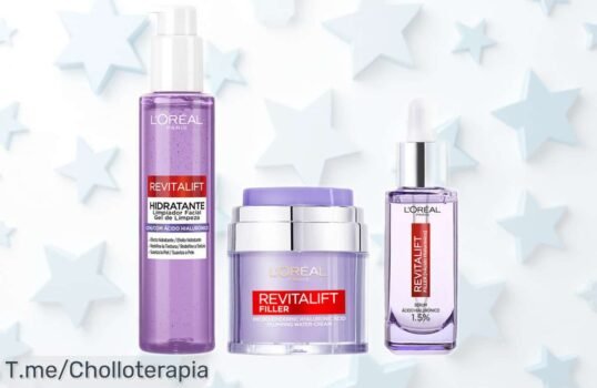 Pack revitalift lóreal con ácido hialurónico para una piel hidratada y llena de vida a un precio rebajado que se escapa rápido ¡No pierdas este super chollo y dale a tu rostro el cuidado que merece ya!
