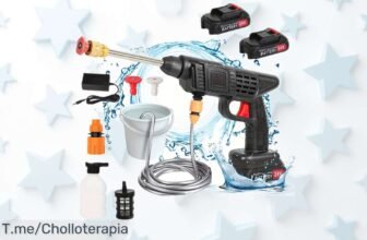 Palanca inalámbrica 50bar con batería de 24V a precio loco para lavar tu coche sin esfuerzo y rápido, potencia brutal que arrasa la suciedad ¡Solo pocas unidades en esta oferta limitada, corre que vuelan!