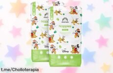 Pañales ultrasecos Mama Bear Disney talla 4 con ajuste infalible y diseños divertidos, pack mensual de 168 unidades a precio rebajado que no dura para siempre ¡no lo pienses más, última oportunidad para llevártelo!