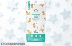 Pañales ultrasecos Mama Bear talla 6 Disney con diseño divertido y protección hasta 12 horas, precio rebajado que dura poco ¡lleva ya este super paquete de 70 unidades antes de que desaparezca!