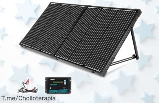 Panel solar portátil Renogy 100 W con controlador 20 A resistente y carga rápida disfruta de este súper chollo con precio rebajado por tiempo limitado ¡date prisa antes que se agote este ofertón imposible de dejar escapar!