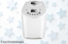 Panificadora Taurus My Bread blanca con 600W potencia y cable largo, un ofertón con precio rebajado que vuela rápido para disfrutar pan casero fácil ¡quedan poquísimas unidades corre antes de que se agote!