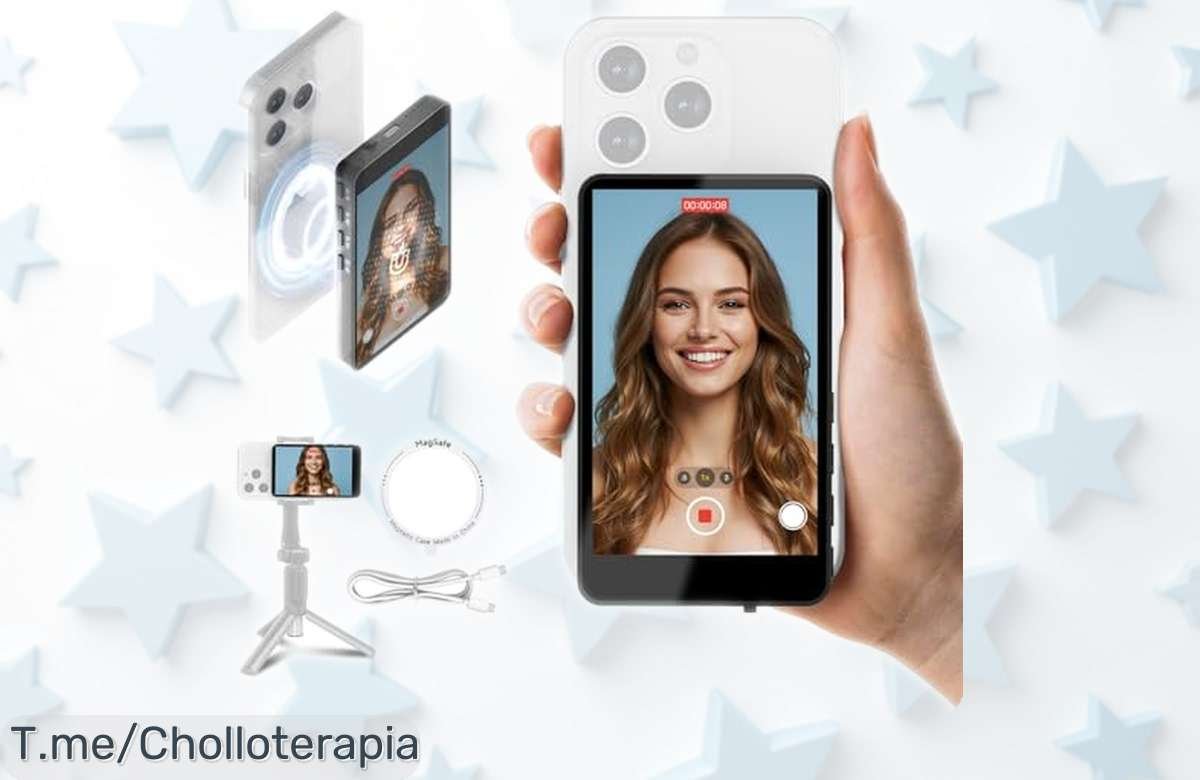 Pantalla magnética inalámbrica Synco XView para iPhone y Android con control remoto a 50m, altavoz integrado y grabación en 4K sin interrupciones precio rebajado por tiempo limitado ¡no dejes escapar este super chollo!