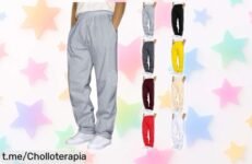 Pantalón chándal hombre talla grande súper ligero y con bolsillos marca reconocida rebajado, ideal para estar cómodo todo el día; oferta limitada que desaparece rápido ¡No dejes pasar este descuentazo único!
