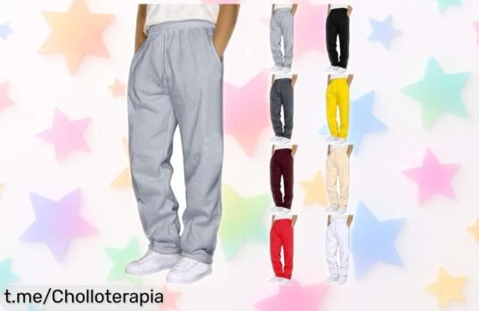Pantalón chándal hombre talla grande súper ligero y con bolsillos marca reconocida rebajado, ideal para estar cómodo todo el día; oferta limitada que desaparece rápido ¡No dejes pasar este descuentazo único!