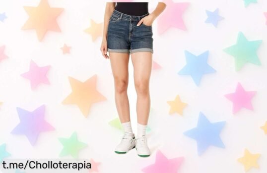 Pantalón corto de mezclilla entallado Amazon Essentials para mujer con estilo que realza tu figura precio rebajado chollazo por tiempo limitado ¡no dejes pasar esta oferta única y cómpralo ya antes que se agote!
