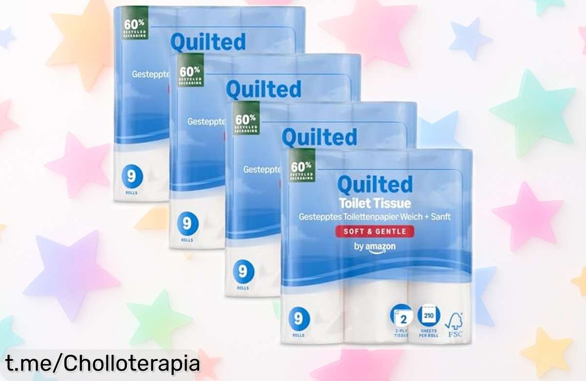 Papel higiénico acolchado by Amazon 36 rollos extra suave y súper resistente a precio rebajado, un trueque que desaparece rápido ¡hazlo tuyo ya antes de que se agote!