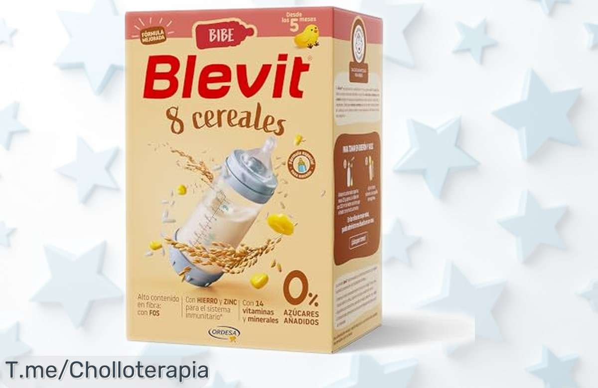 Papilla para bebé Blevit Bibe 8 cereales con vitaminas y minerales reforzados precio rebajado chollo limitado que fortalece huesos y defensas no dejes pasar esta oportunidad ya