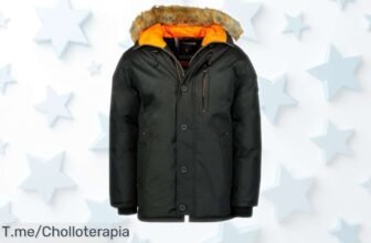 Parka resistente Geographical Norway Darwin para hombre en negro con diseño funcional y precio rebajado que no se repetirá ¡chollazo exclusivo solo por tiempo limitado, no dejes que te lo quiten!