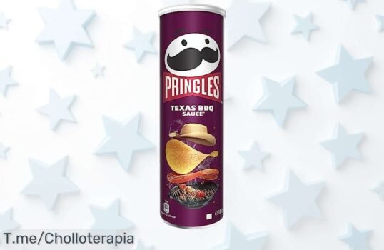 Patatas Pringles sabor BBQ irresistible en lata de 185g con precio rebajado para que disfrutes solo o acompañado, ¡lata reutilizable incluida! Aprovecha este ofertón limitado y llévate ahora un super chollo que no volverá