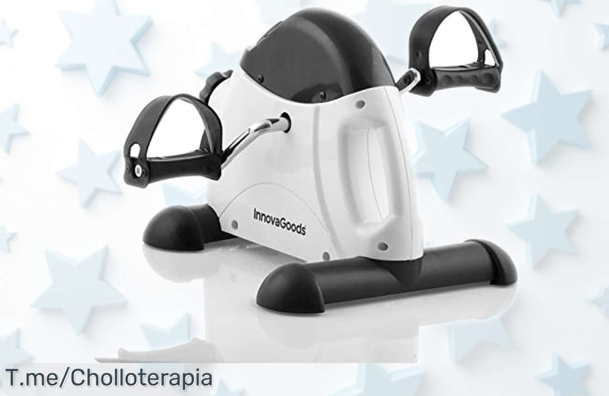 Pedaleador estático InnovaGoods para brazos y piernas: resistencia ajustable y pantalla LCD en un súper precio rebajado que no se repetirá, ¡ponte en forma desde casa ya con esta oferta brutal antes de que desaparezca!