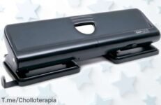 Perforadora metálica Rapesco 1054, súper resistente y compacta para hasta 22 hojas con bloqueo seguro precio rebajado una oportunidad única que vuela ¡Consigue ya tu herramienta infalible!