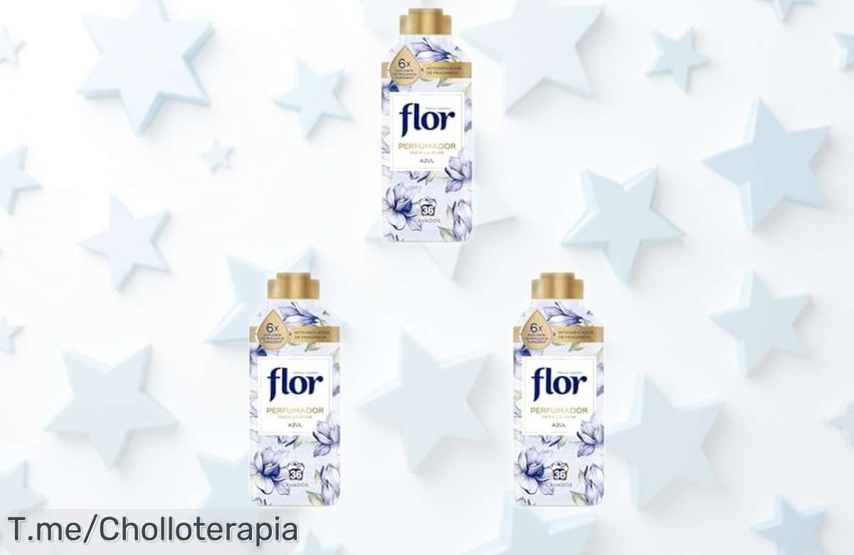 Perfume para ropa con fragancia fresca azul de 720 ml pack triple, dura hasta un año y se mezcla en agua fría perfecto; precio rebajado irresistible, ¡no pierdas esta oportunidad limitada que vuela!