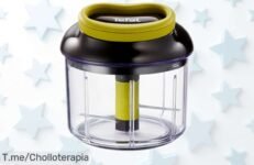 Picadora manual Tefal que pica todo en 5 segundos con doble cuchilla de acero, ahora a un precio rebajado brutal para que cocines rápido sin esfuerzo ¡No esperes más y aprovecha esta oferta limitada antes de que se acabe!