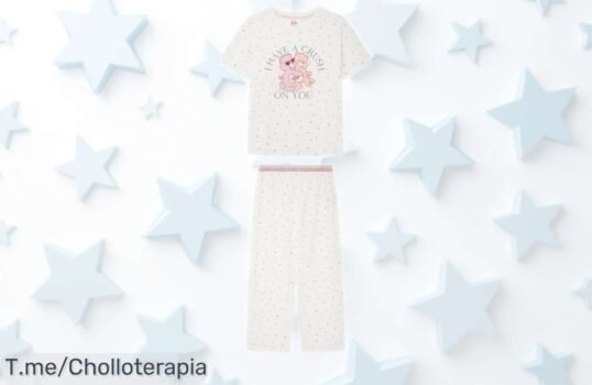 Pijama Capri de algodón con Osos Amorosos diseño irresistible y cintura elástica al mejor precio, súper oferta solo por tiempo limitado ¡corre que vuelan las unidades!