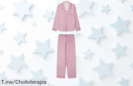 Pijama largo Women’secret Pink Hindu con estilo moderno y detalles únicos que ahora prometen un precio rebajadísimo para que disfrutes máxima comodidad sin igual corre antes de que desaparezca esta ganga única