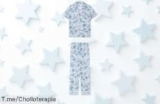 Pijama largo fresco y floral de Women’secret con diseño práctico rebajado a un precio loco por tiempo limitado ¡no dejes escapar este super chollo para renovar tus días en casa ya!