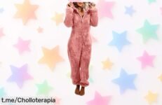 Pijama polar de invierno para mujer con capucha y cremallera talla grande ahora a precio muy bajo suave, calentita y elegante aprovecha esta caída de precio brutal antes que desaparezca tu oportunidad única