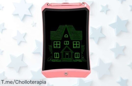 Pizarra electrónica Woxter Smart Pad 90 Pink con pantalla súper sensible y borrado sin pilas rebajada de precio, ¡un super chollo para expresar tu creatividad que no puedes dejar pasar!