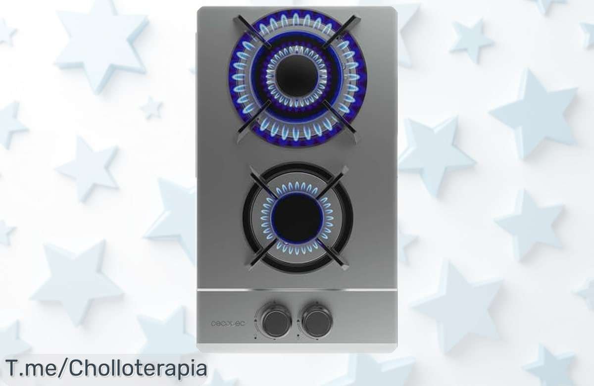 Placa de gas Cecotec Bolero Squad G 2200S con potencia brutal y seguridad total ahora rebajada en un super chollo que se va rápido cocina sin líos de gas aprovecha ya esta oferta única
