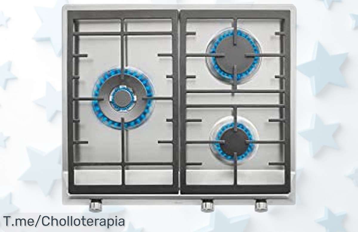 Placa de gas natural Teka EX 60.1 con 3 quemadores potentes y seguridad total rebajada a un precio que no creerás ¡No pierdas este ofertón porque vuelan rápido!