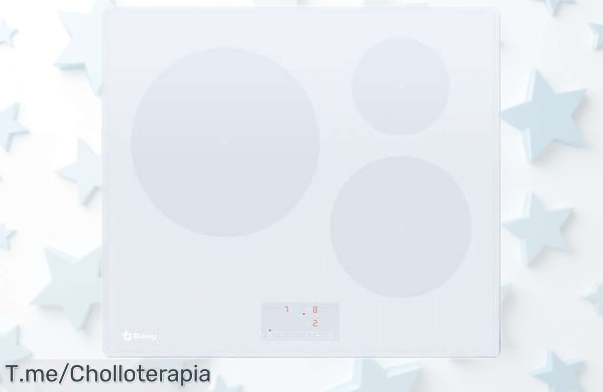 Placa de inducción Balay 60 cm con función sprint para cocinar al instante precio rebajado solo por tiempo limitado no pierdas este super chollo que vuela rápido y cocina aún más rápido