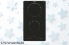 Placa de inducción Candy CID 30-1 con doble zona y 9 niveles para cocinar fácil y seguro a precio rebajado súper irresistible ¡Date prisa que esta ganga desaparece volando!