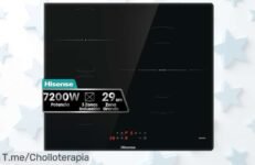 Placa de inducción Hisense HI6311BSCE con 3 fuegos y turbo vitrocerámico para cocinar rápido ¡Precio rebajado que vuela, aprovecha este ofertón antes de que se agote!