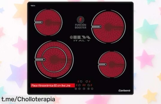 Placa vitrocerámica Corberó CCVG8422 con 4 zonas y control táctil sencillo, diseño moderno en negro rebajada a precio loco para que cocines con potencia sin complicaciones ¡corre que vuelan estas unidades!