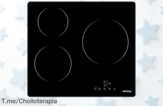 Placa vitrocerámica de 3 fuegos con control táctil y máxima potencia 5500W diseño empotrable rebajada para que la disfrutes ya sin pensarlo, oferta limitada corre antes que se acaben las unidades