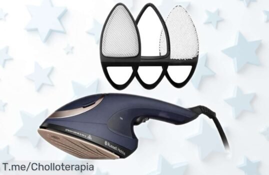 Plancha de ropa Russell Hobbs Steam Genie 2in1 con vapor vertical y suela cerámica rebajada a precio muy bajo, un ofertón que incluye 3 accesorios ideales para lucir tu mejor look ¡No la dejes escapar y cómprala ya!