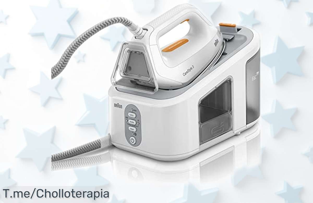Plancha de vapor Braun CareStyle 3 IS 3132 con suela 3D que elimina arrugas en un instante Precio rebajado imperdible Deposito XL y tecnología iCare para mimar tu ropa Corre que se agota este super chollo