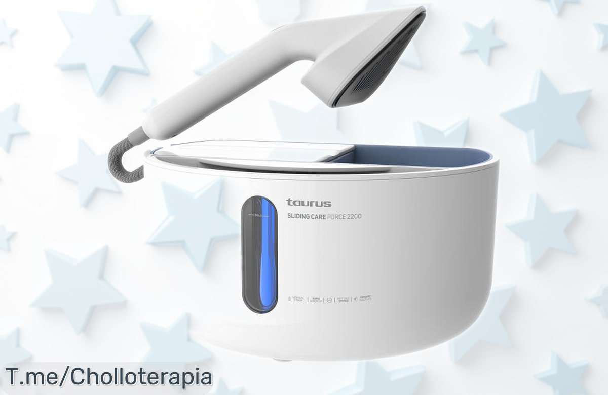 Plancha vertical Taurus Sliding Care Force 2200W blanca con cable largo, un super chollo por tiempo limitado que pone tu ropa perfecta en un instante ¡No dejes escapar este ofertón increíble!
