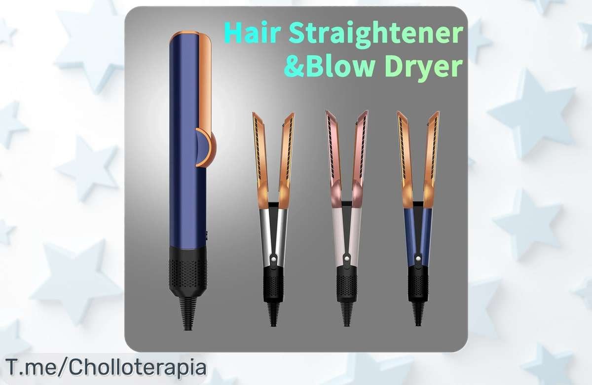 Plancha y secador 2 en 1 con iones negativos para un pelo de peluquería al instante precio rebajado sin igual aprovecha antes que se agoten las unidades este ofertón vuela rápido