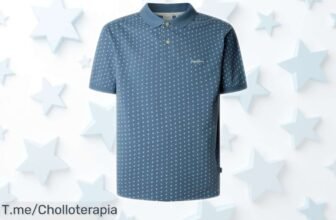 Polo Pepe Jeans Basil azul acero clásico con calidad espectacular, rebajado a un precio loco para que no te lo pierdas ¡corre que vuelan estas prendas!