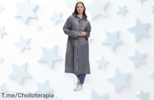 Poncho impermeable Welsberg con capucha y mangas, súper resistente y ligero, ahora a precio rebajado que vuela; protección total contra lluvia intensa en un super chollo ¡No dejes que se escape esta oferta limitada!