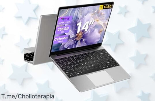 Portátil 14” Full HD con 5G y súper RAM de 6GB a precio rebajado, velocidad que vuela y espacio para guardar todo lo que quieras – chollazo solo por tiempo limitado ¡no dejes pasar esta ganga!