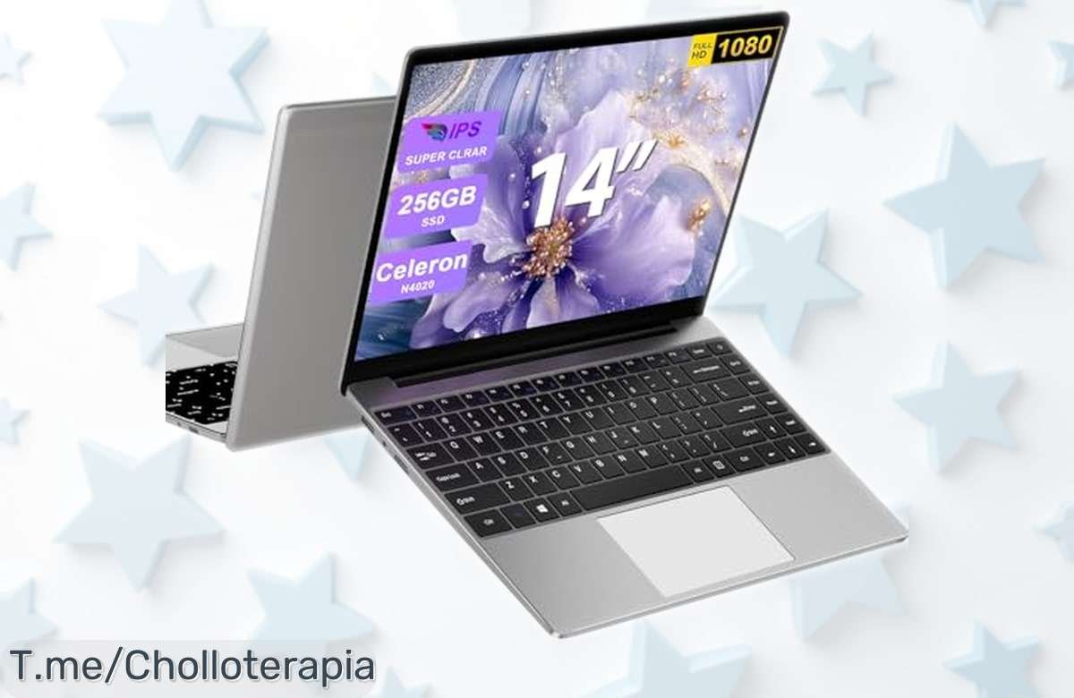 Portátil 14” Full HD con 5G y súper RAM de 6GB a precio rebajado, velocidad que vuela y espacio para guardar todo lo que quieras – chollazo solo por tiempo limitado ¡no dejes pasar esta ganga!