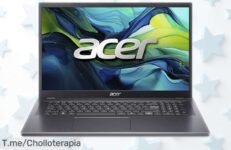 Portátil Acer Aspire 17,3 full HD con Intel Core i5 y SSD ultrarrápido aquí a precio rebajado que vuela pantalla gigante para ver todo genial y espacio de sobra para guardar lo tuyo no esperes más que se acaban las unidades ¡hazlo ya!