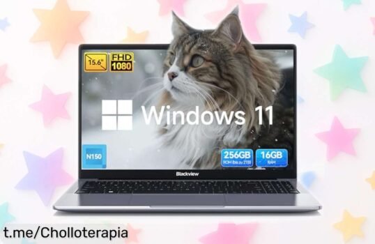 Portátil Blackview Acebook 6 con 16GB RAM y pantalla FHD a precio rebajado: velocidad de sobra, imagen increíble y conexión top para todo lo que quieras hacer, ¡corre que vuelan estas unidades!