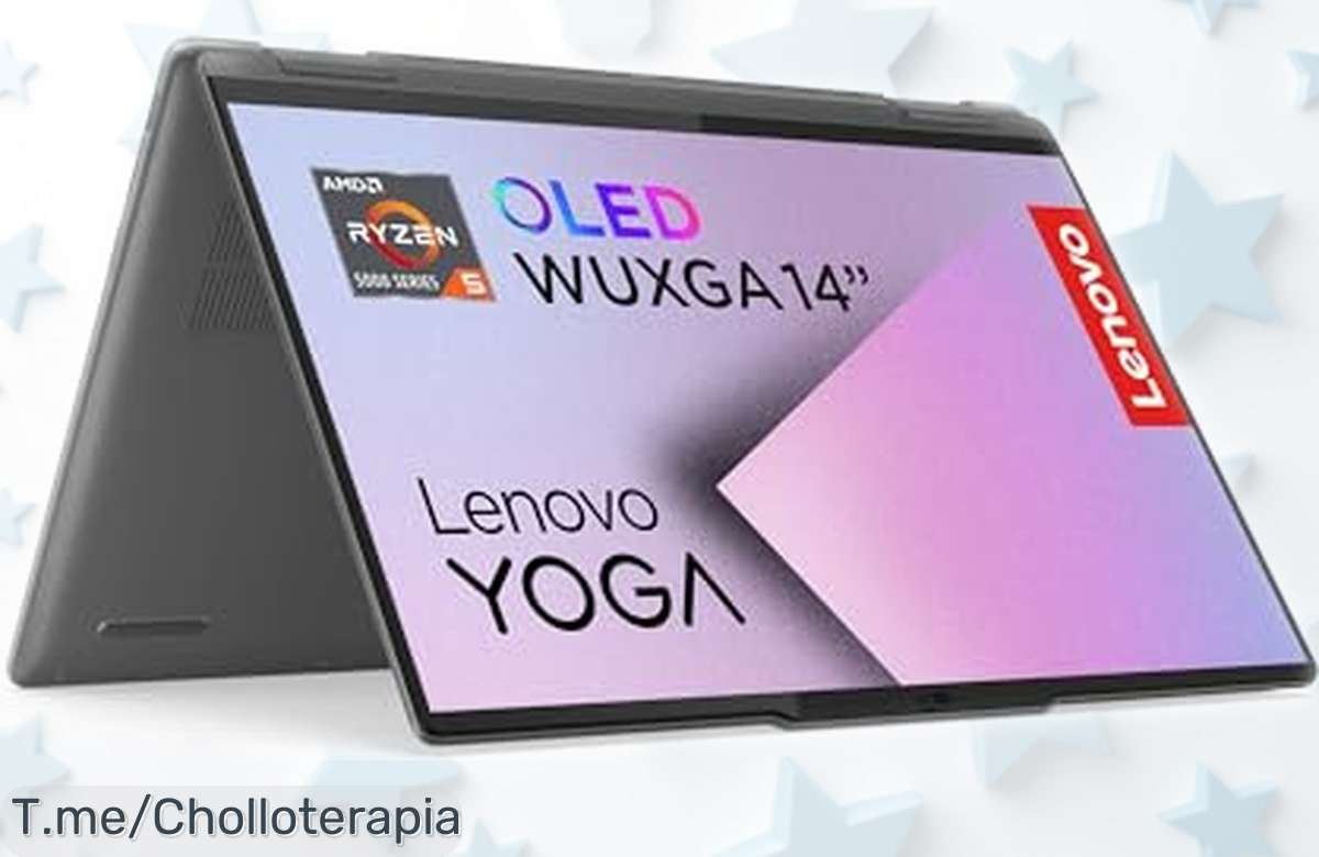 Portátil convertible Lenovo Yoga 7 Gen 9 con pantalla táctil OLED de 14 y Ryzen 5 al precio más rebajado, potencia y creatividad sin límites en un ofertón que no durará mucho ¡No te quedes sin el tuyo ya!