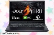 Portátil gaming Acer Nitro V 15 con Ryzen 7 y RTX 4050 a un precio rebajado brutal, pantalla Full HD 165Hz para partidas superfluidas ¡Date prisa que estas unidades se van volando!