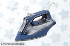 Potente plancha de vapor Rowenta DX1636D1 con ajuste automático y suela antiarañazos rebajada, un ofertón que hace tu planchado mucho más fácil ¡date prisa antes que se agote esta ganga!