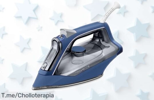 Potente plancha de vapor Rowenta DX1636D1 con ajuste automático y suela antiarañazos rebajada, un ofertón que hace tu planchado mucho más fácil ¡date prisa antes que se agote esta ganga!