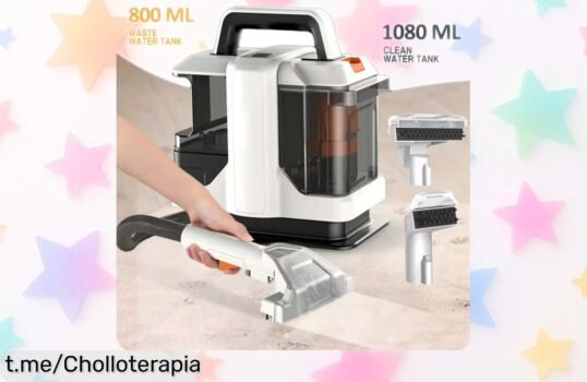 Potente tarjeta portátil de limpieza 750W y succión increíble para sofá e inodoro con súper rebaja ¿Quieres dejar todo impecable sin esfuerzo? Aprovecha esta oferta limitada antes que se agote ¡tu hogar lo merece ya!