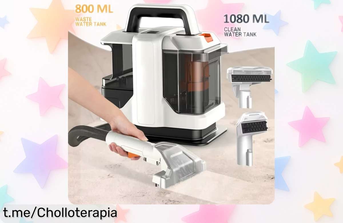 Potente tarjeta portátil de limpieza 750W y succión increíble para sofá e inodoro con súper rebaja ¿Quieres dejar todo impecable sin esfuerzo? Aprovecha esta oferta limitada antes que se agote ¡tu hogar lo merece ya!