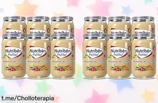 Potitos menestra de cordero Nutribén en pack doble con precio rebajado para que tu bebé disfrute lo más natural y sano ¡Corre, esta oferta limitada vuela!