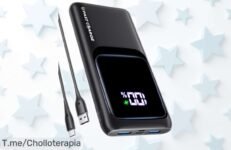 Power bank ultra rápido Coolreall 10000mAh con pantalla LED y carga simultánea para 3 dispositivos, ahora en un precio rebajado que fluctúa entre oportunidad única y super chollo, ¡corre que se acaba!