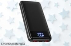 Power bank ultrafina 13800mAh con carga rápida 225W que llena tres dispositivos a la vez rebajada a un precio loco ¡date prisa que vuelan!