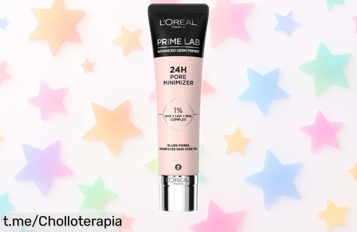 Prebase minimizadora de poros L’Oréal Paris con control de brillo y duración top precio rebajado que desaparece rápido ¡hazte ya con este ofertón!